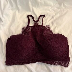 Like New PINK Victoria’s Secret Lace High Neck Push Up Bralette